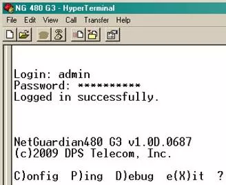 IP Adress using HyperTerminal